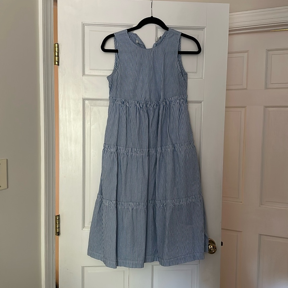 Tiered j crew factory midi dress